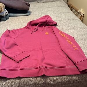 Carhartt Women's Fuchsia Hoodie Sweater